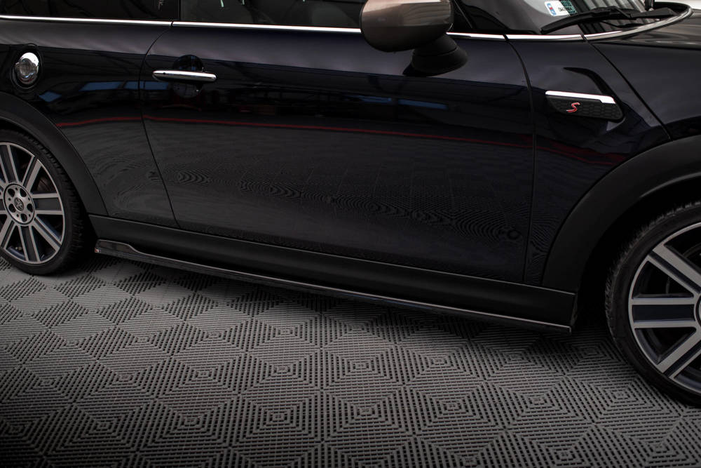 Zijskirts Mini Cooper S F56 Facelift 2022 - Maxton Glans Zwart