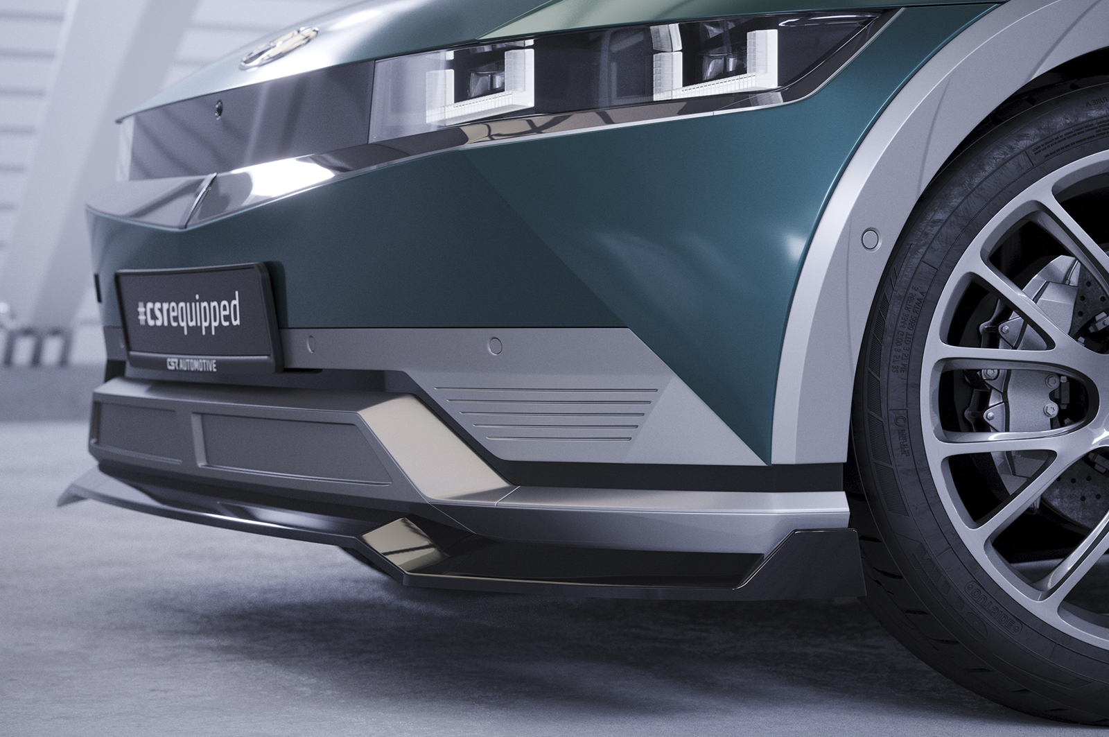 Voorspoiler Hyundai Ioniq 5 CSR Glans Zwart