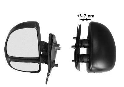 spiegel, dubbel, korte arm (7 cm), rechts Peugeot Boxer, 1994-20