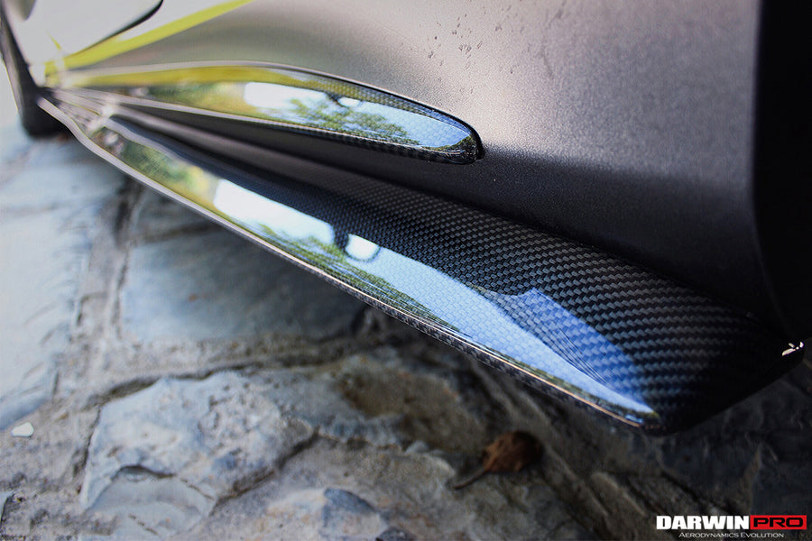 Mercedes Benz W205 C63/S AMG Coupe Carbon Fiber Zijskirts 2019-2021