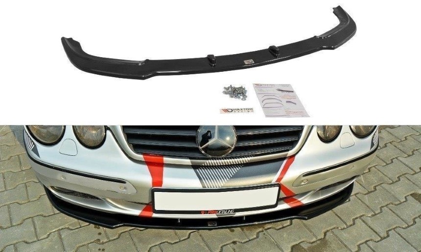 Voorspoiler Mercedes CL-klasse C215 Maxton Design glans zwart