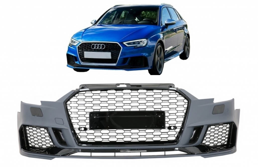 Voorbumper Audi A3 8V 2015-2018 RS3-Look Hatchback & Sportback