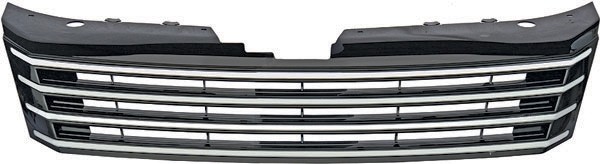 Embleemloze grill VW Passat B7 2010- Zwart/Chroom