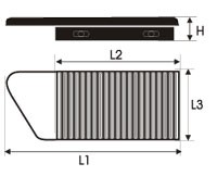 GREEN inlegfilter Citroen C3 1.4 HDi 70 2009-2010