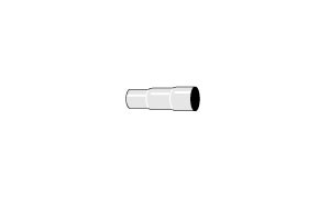 verloopbus drietraps 45-42-38mm 1 3/4 inch (44,5mm) Simons RVS