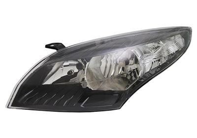 koplamp, H7+H7, elektr verstelb, incl stelmotortje, zwart, recht