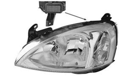 koplamp, model Bosch, H7+H7, elektr verstelb, incl stelmotortje,