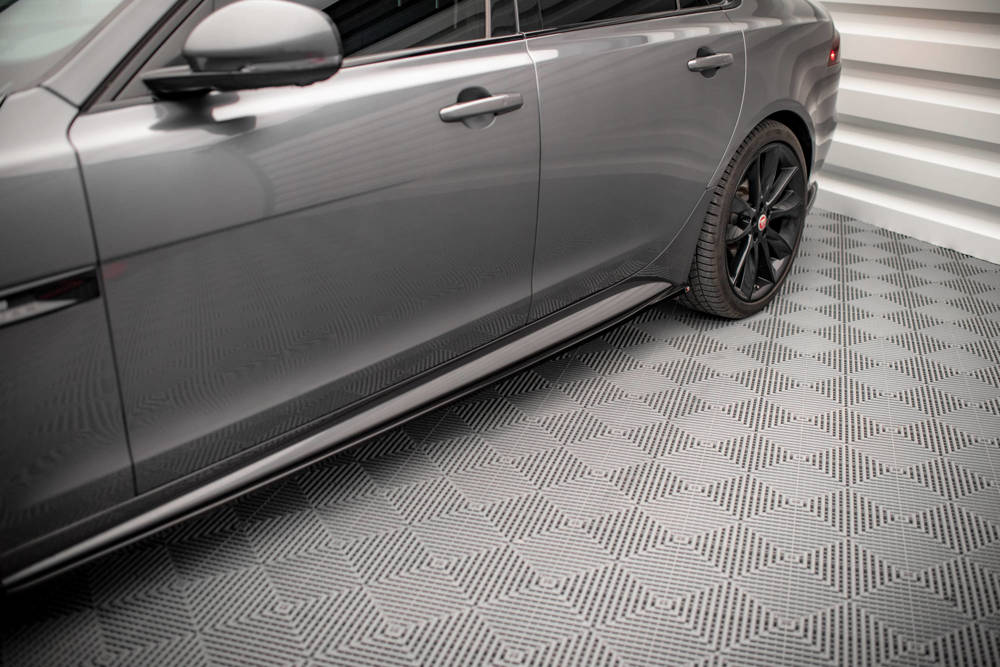Zijskirts Jaguar XF R-Sport Mk2 Maxton Glans Zwart