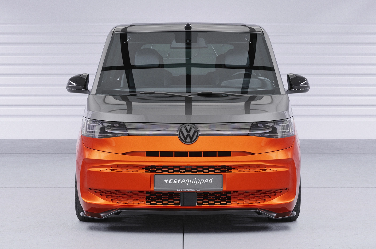 Voorspoiler VW T7 glans zwart