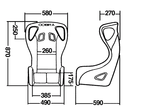 Cobra Evolution Pro Carbon GT Width - Black Spacer Fabric all ov