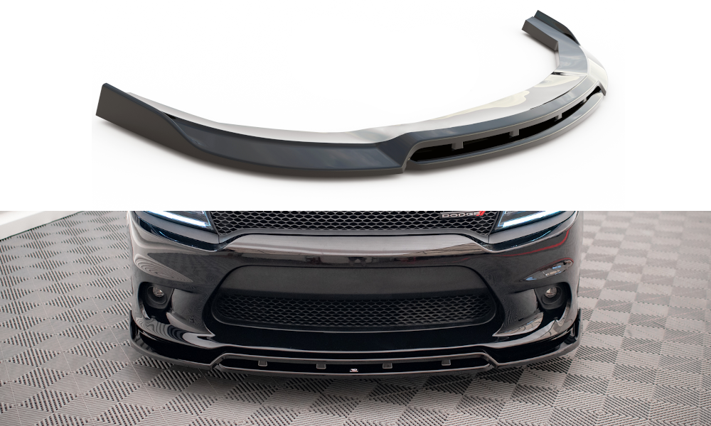Voorspoiler V.1 Dodge Charger SRT MK7 FL Maxton Glans Zwart