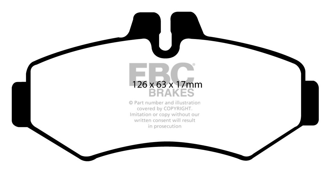 EBC Brakes MERCEDES G-Wagon (W461) G290 D 97-.. Remblokken achte
