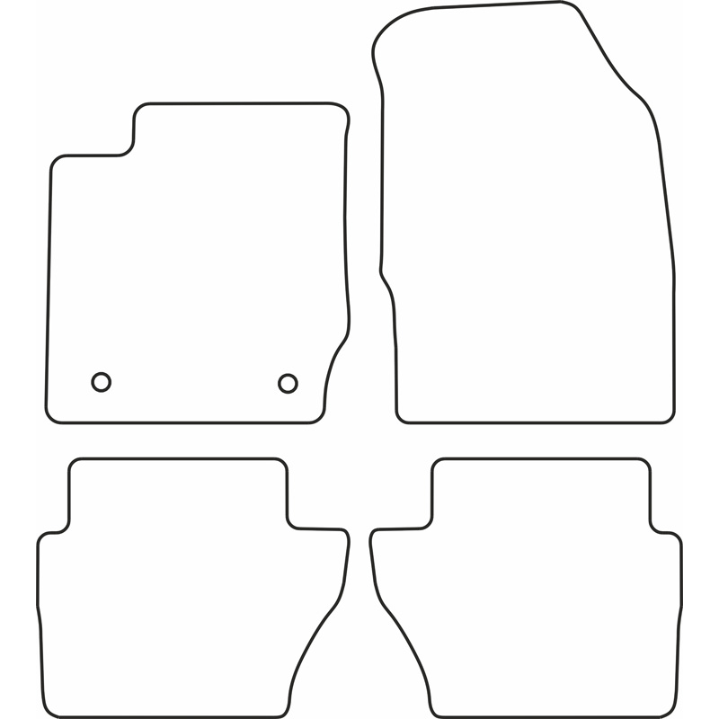 Automatten Velours  Ford Fiësta 2011-2013