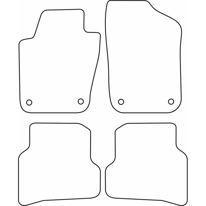Automatten Velours  Seat Ibiza 6J 3/5-deurs & ST 2008-2017