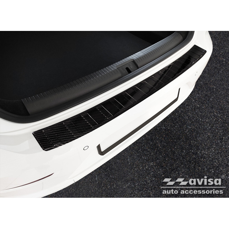 Echt 3D Carbon Achterbumperprotector  Volkswagen Arteon 2017-2020 & FL 2020- 'Ribs'