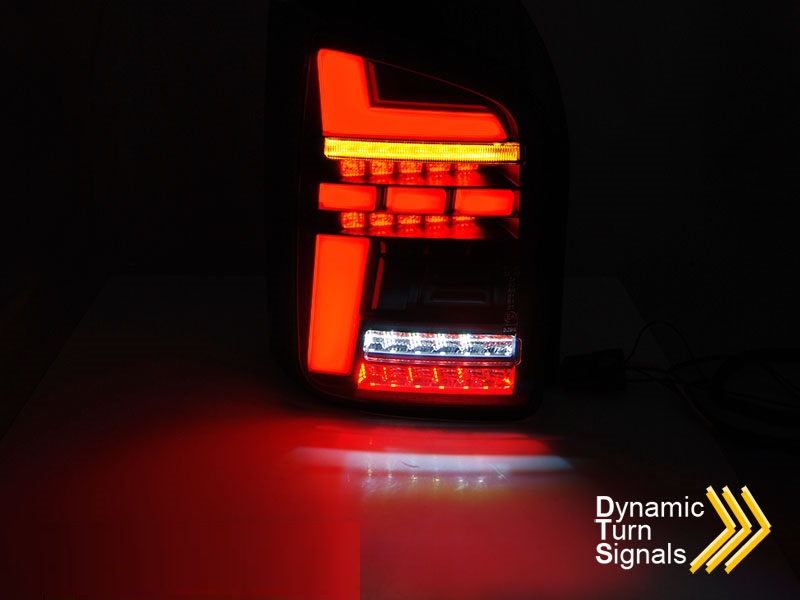 Achterlichten VW Transporter T6.1 LED Tube Dynamic Achterdeuren Rood