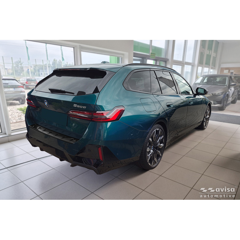 Avisa Zwart RVS Achterbumperprotector  BMW 5 Serie Touring (G61) 2024- incl. M-Sport 'STRONG EDITION'