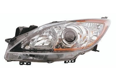koplamp, H11+HB3, elektr verstelb, incl stelmotortje, rechts Maz