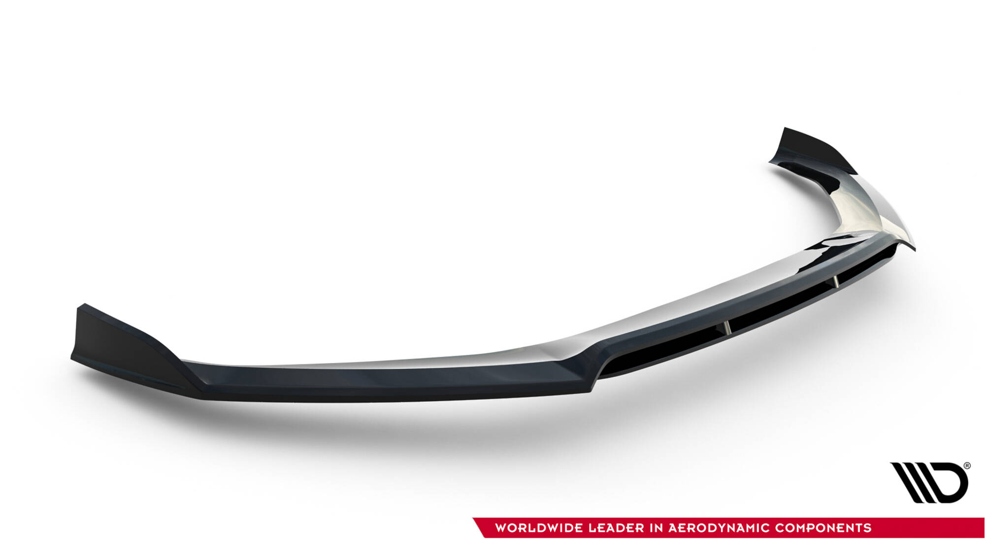 Voorspoiler Audi S5 / A5 S-Line Coupe / Sportback F5 Maxton Glanzend zwart