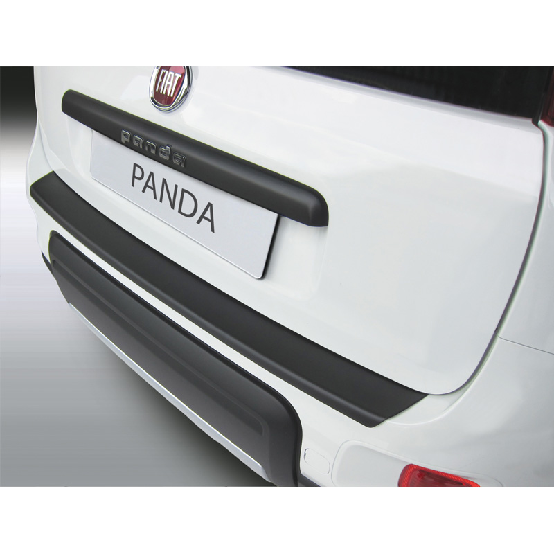 ABS Achterbumper beschermlijst  Fiat Panda 4x4/Trekking 3/2012- Zwart