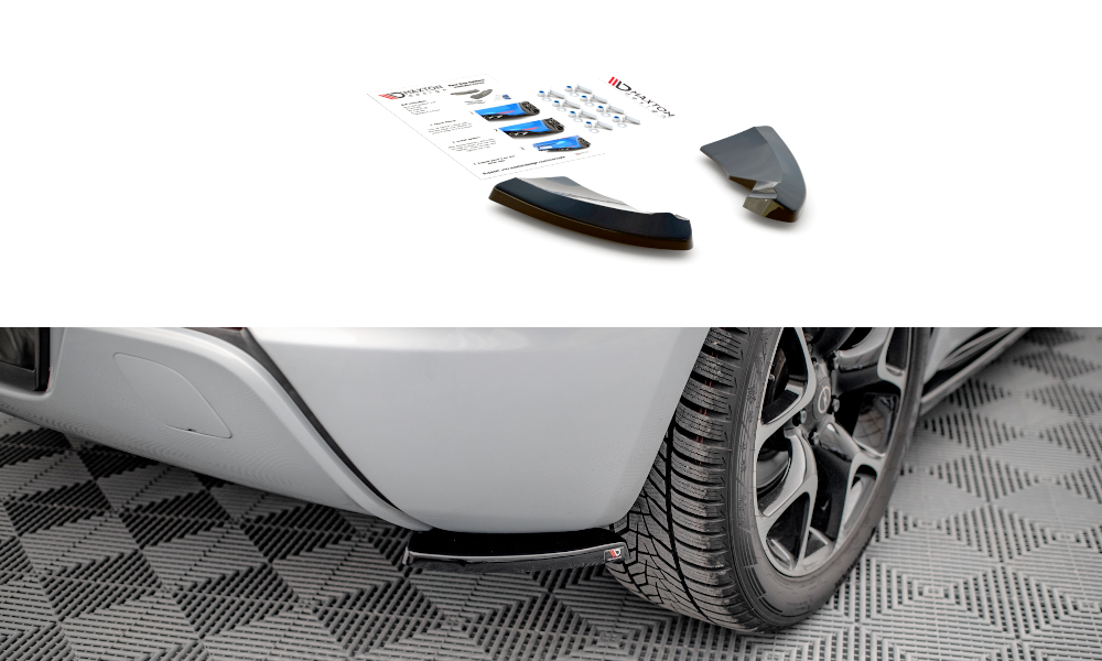 Zijdiffusers Opel Astra J GTC OPC-Line Maxton Glans Zwart
