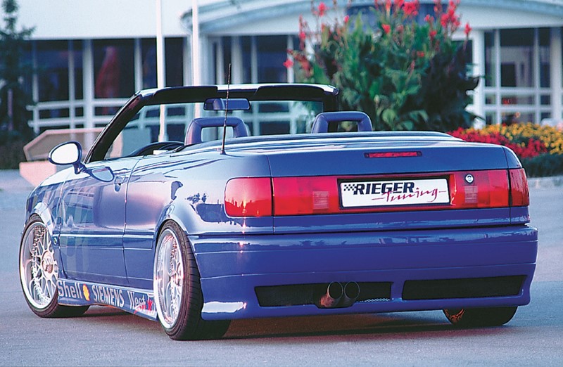 Achterbumper Diffusor Audi Cabrio/Coupe Rieger ABS