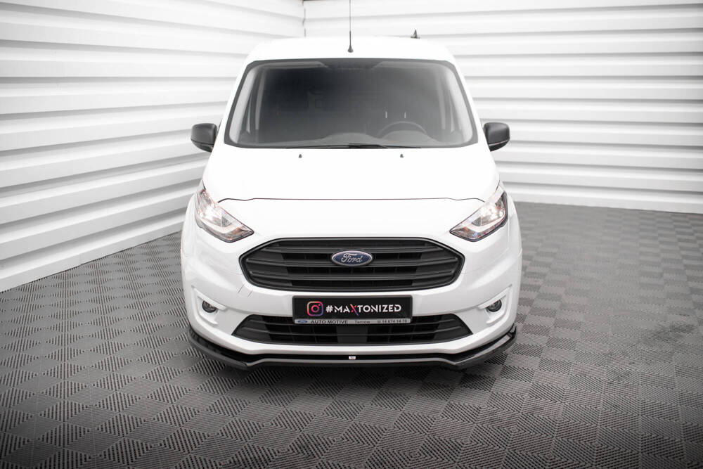 Voorspoiler V.1 Ford Transit Connect Mk2 FL Maxton Glans Zwart