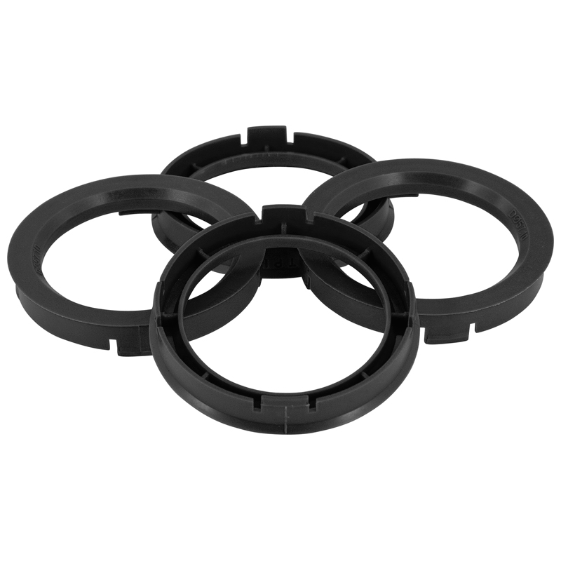Set TPI Centreerringen - 74.1->71.6mm - Zwart