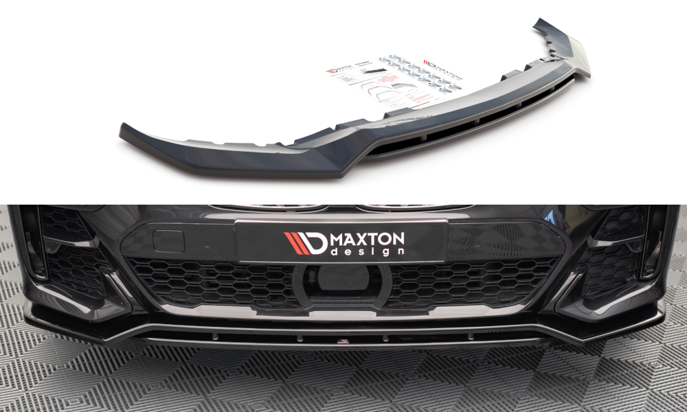 Voorspoiler V.1 BMW X7 G07 Maxton Glans Zwart
