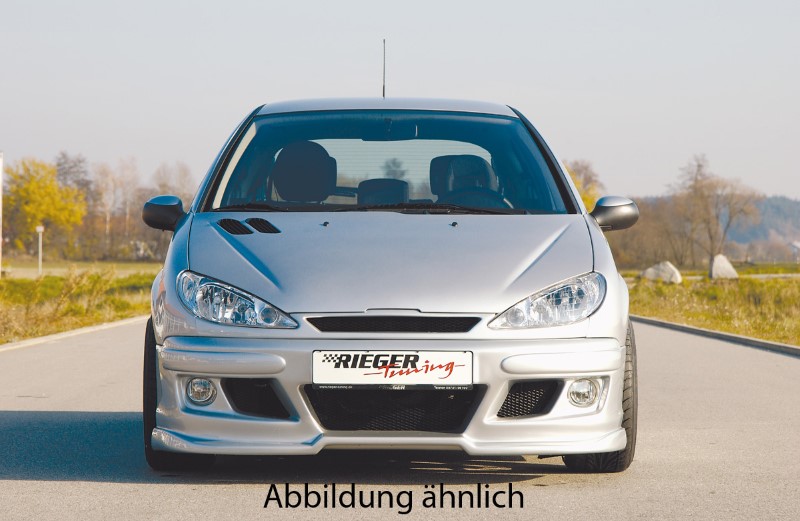 Voorbumper met air intakes en SPI Peugeot 206 Rieger