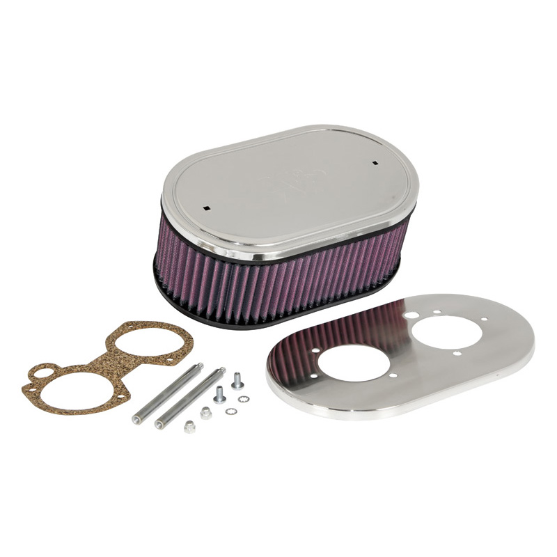 K&N carburateur luchtfilter ovaal groot  Weber 48/50/55 DCO-SP, Montagehoogte 85mm (56-1720)