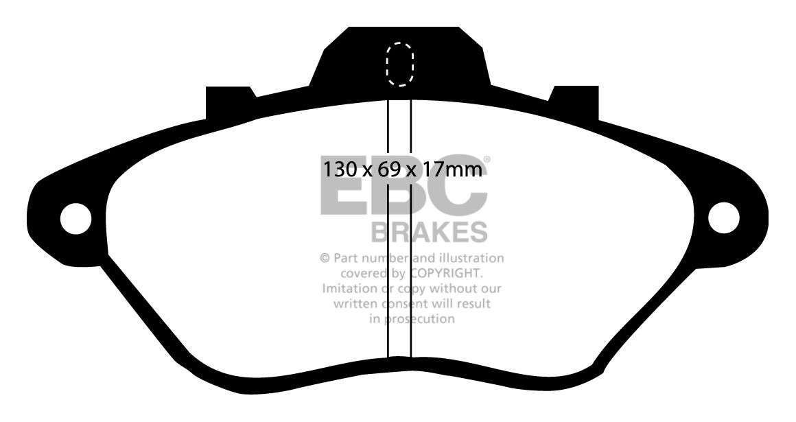 EBC Brakes PEUGEOT 605 3.0 89-91 Remblokken voorzijde
