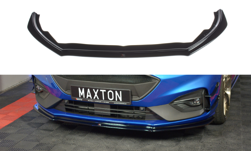 Voorspoiler Ford Focus ST / ST-Line Mk4 V.4 Glanzend Zwart