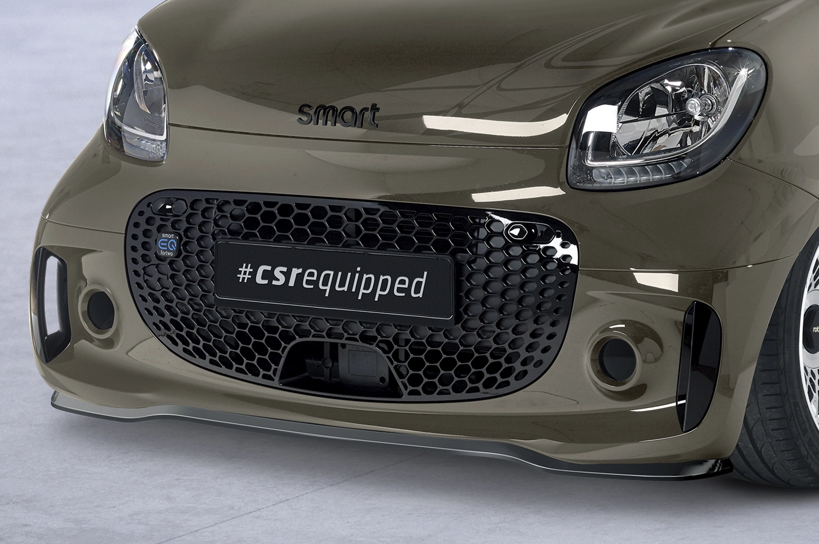 Voorspoiler Smart EQ fortwo (fortwo 453) glans zwart – CSR Automotive