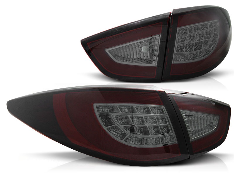Achterlichten Hyundai IX35 09-13 LED Tube Rood/Smoke
