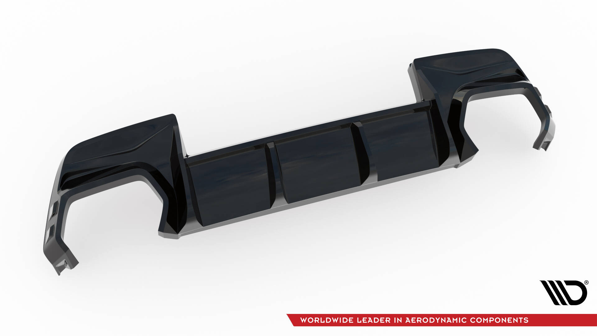 Achter Diffuser BMW M135i F70 Maxton Glanzend zwart
