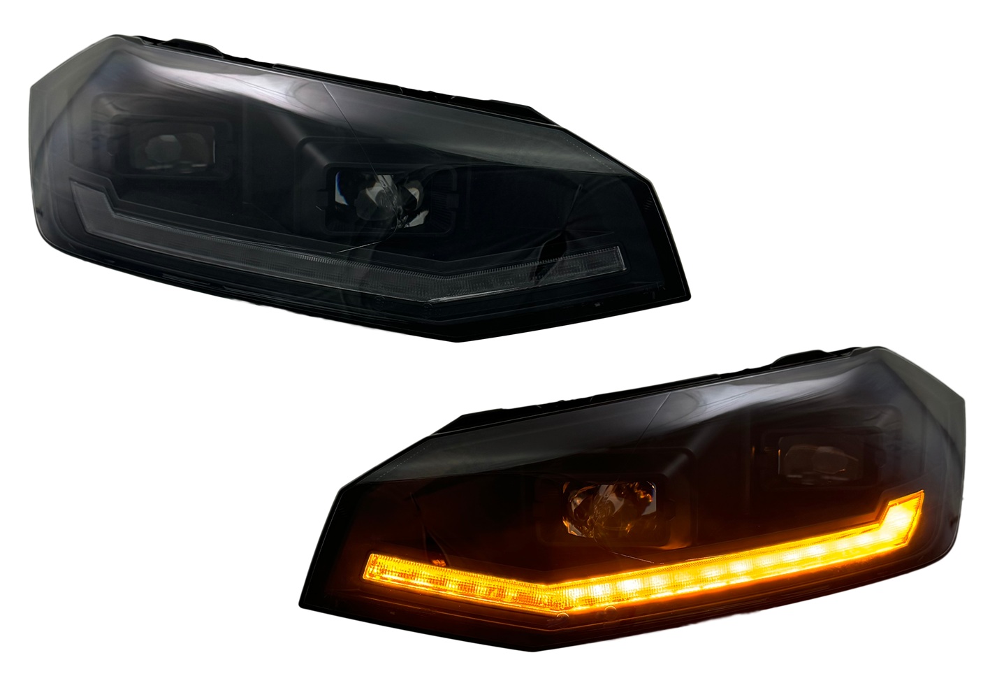 Koplampen VW Polo VI 2G 17-20 LED Dynamic Zwart