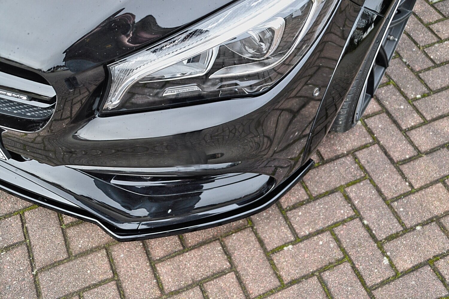 Voorspoilerlip ABS Mercedes CLA 45 AMG C117 + shootingbrake ABE