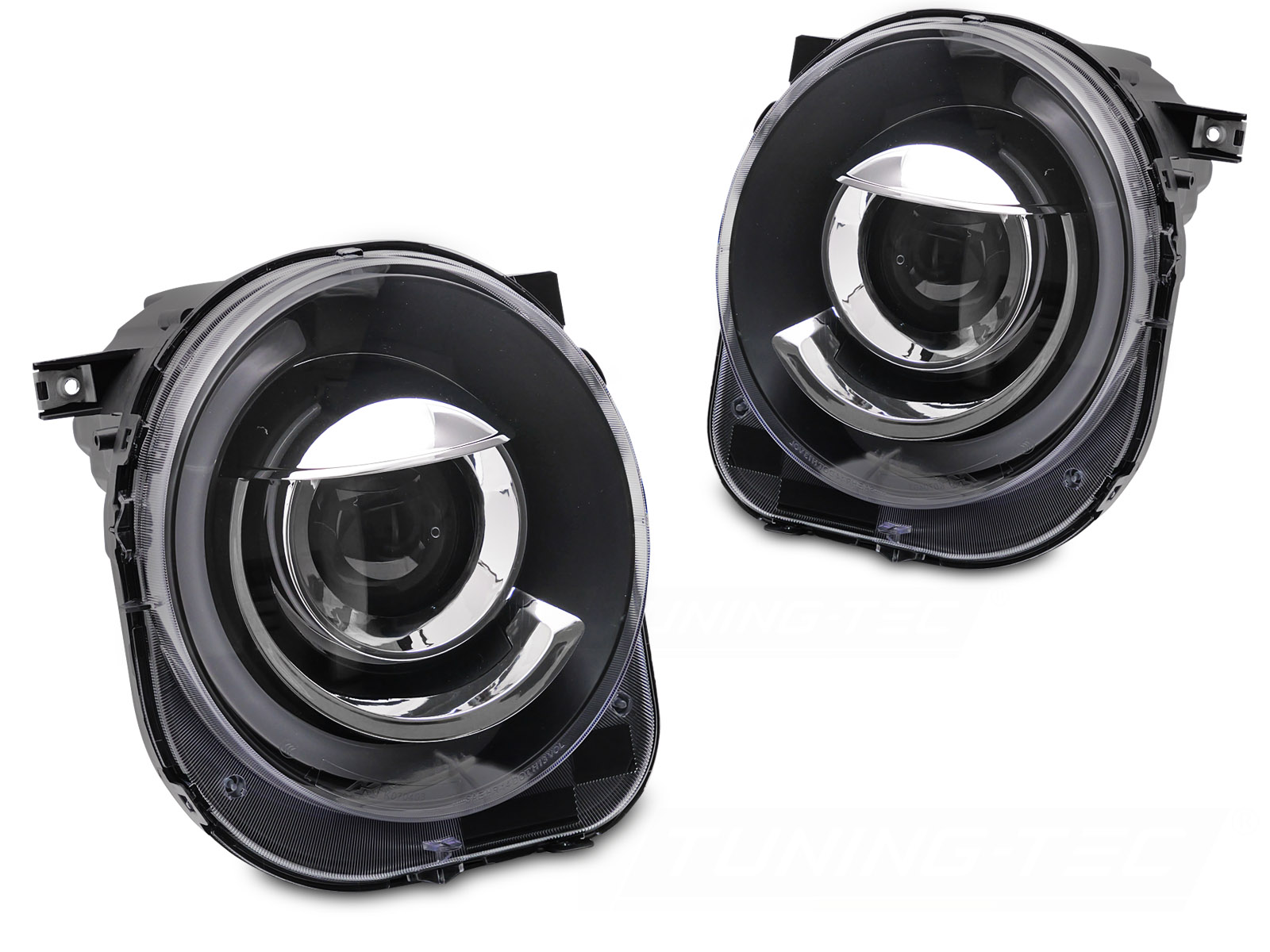 Koplampen Jeep Renegade 2014- Tube Zwart