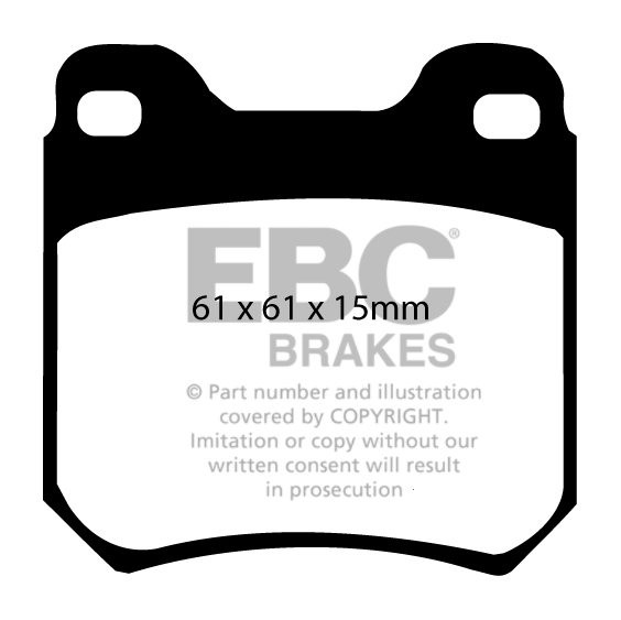 EBC Brakes VAUXHALL (OPEL) Omega 2.0 TD 98-99 Remblokken achterz