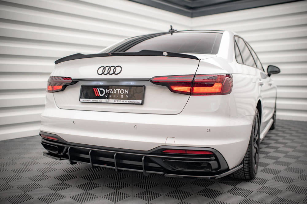Spoiler Audi A4 B9 FL Maxton Glans Zwart