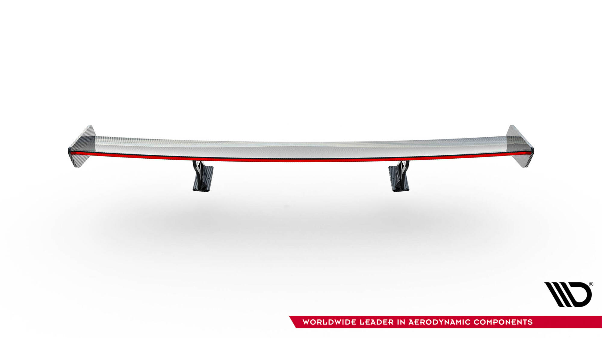 Carbon Spoiler + LED Volkswagen Jetta GLI MK7 Maxton Glans zwart