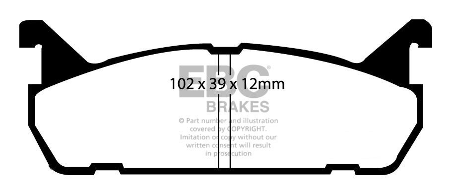 EBC Brakes Mazda 323 1.8 GTi (BG1) 89-94 Remblokken achterzijde