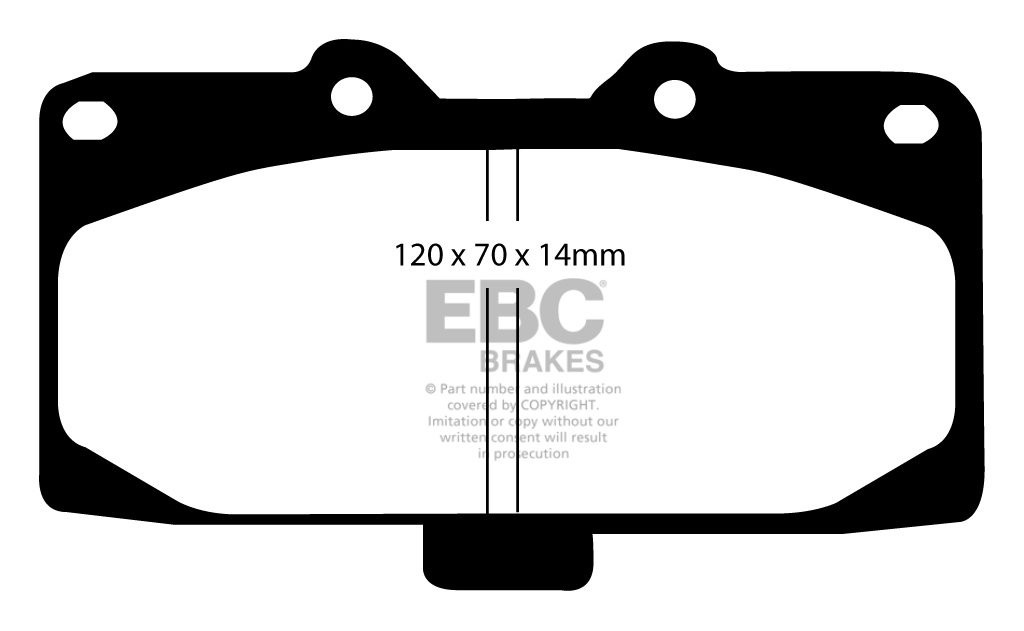 EBC Brakes SUBARU Impreza 2.0 Turbo (EU) 98-2002 Remblokken voor