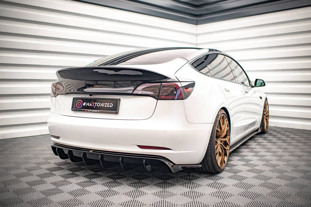 Zijdiffuser V.2 Tesla Model 3 Maxton Glans Zwart