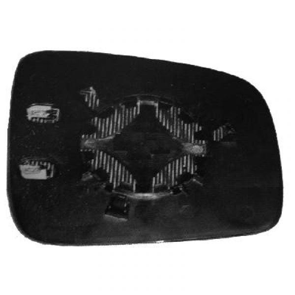 BuitenSpiegel glas rechts VW CADDY 04->> VERWARMBAAR/CONVEX