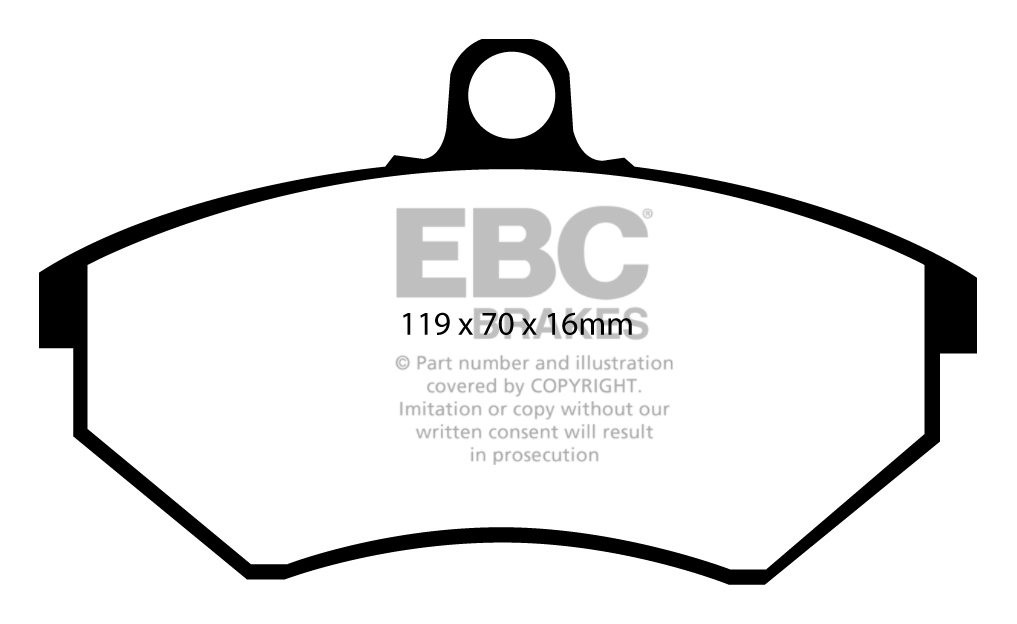 EBC Brakes VW Passat 35i 1.9 D 89-97 Remblokken voorzijde greens
