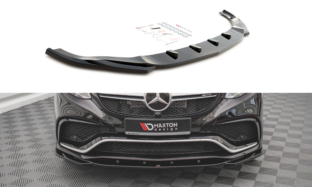 Voorspoiler V.2 Mercedes GLE 63 AMG Maxton Design glans zwart