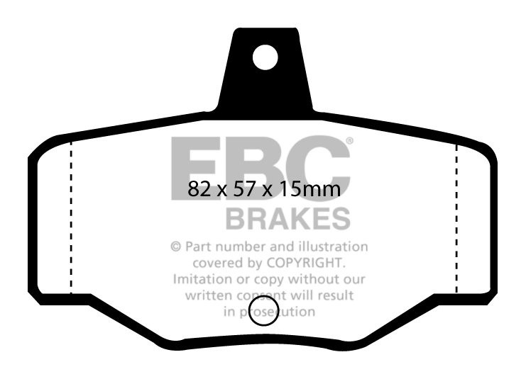 EBC Brakes NISSAN Primera 1.6 (P11) 96-98 Remblokken achterzijde
