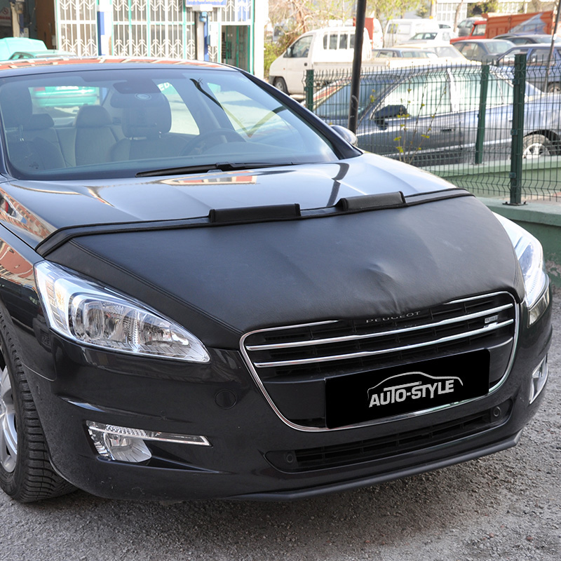 Motorkapsteenslaghoes  Peugeot 508 2011- zwart